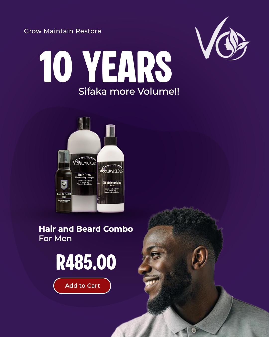Hair and Beard Combo for Men